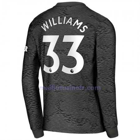 Maillot de Foot Manchester United Williams 33 Extérieur 2020-21 Manches Longues